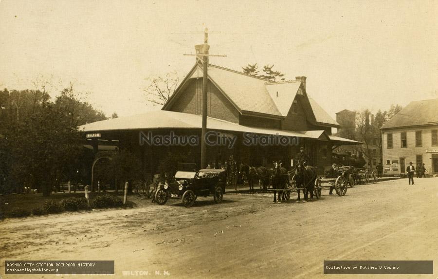 Postcard: Boston & Maine Station, Wilton, N.H.